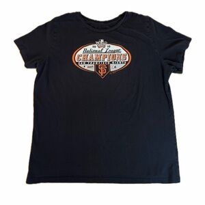 Majestic MLB San Francisco Giants 2010 World Series T-shirt Men's 2XL Black